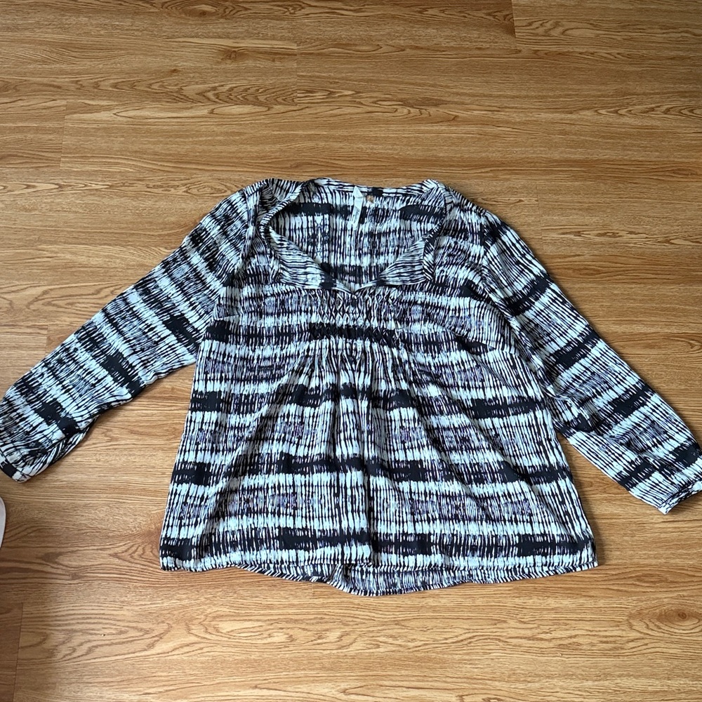 Collection B Black and White Blouse